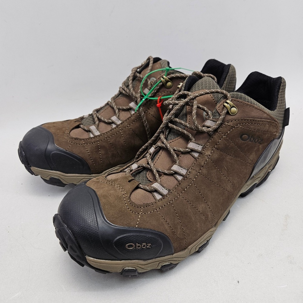 Oboz Bridger Low B-DRY Waterproof Hiking Shoes Mens 15W Walnut Brown New No box